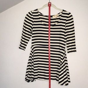 Flare bottom flirty shirt